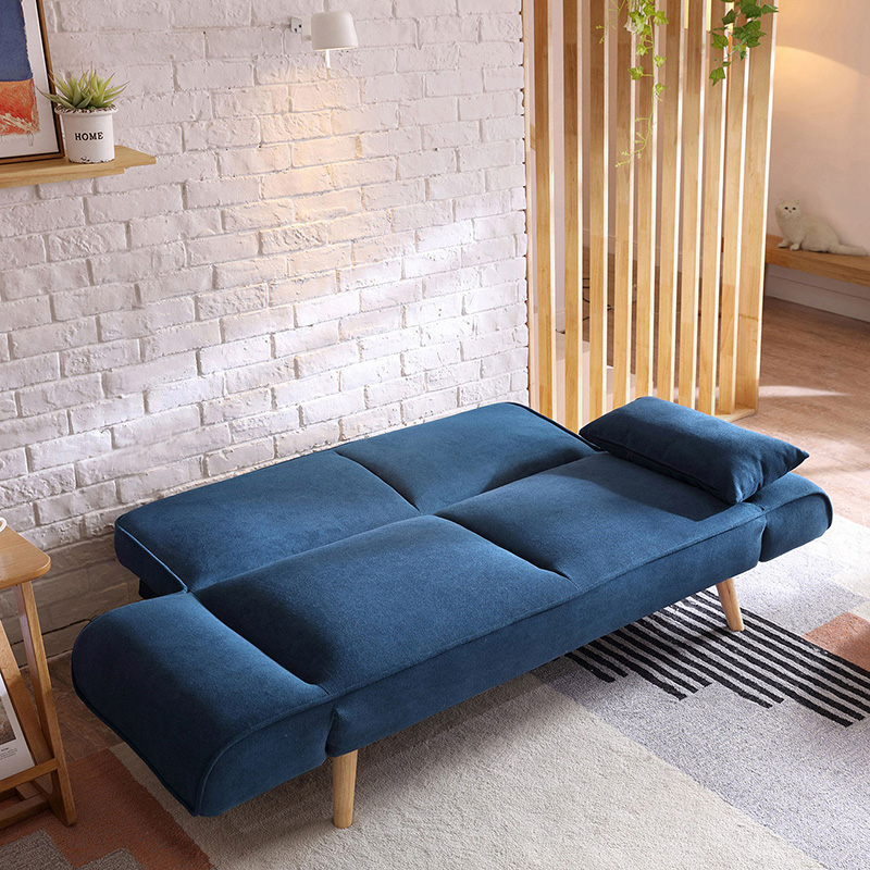 林氏家居北欧风小户型布艺沙发床两用可折叠多功能网红小沙发客厅