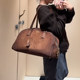 2025 New Retro Large Capacity Handbag Fashionable Women's Bag Versatile Commuting Shoulder Bag Simple Underarm Bag