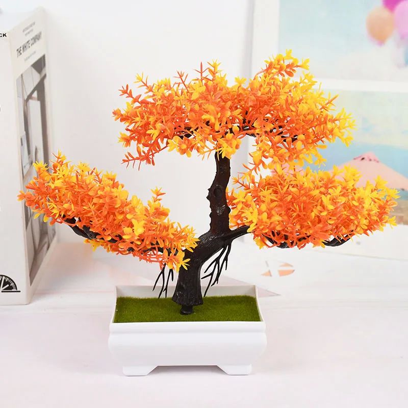 Artificial Plants Bonsai Small Tree Pot Fake Plant Flowers P - 图3