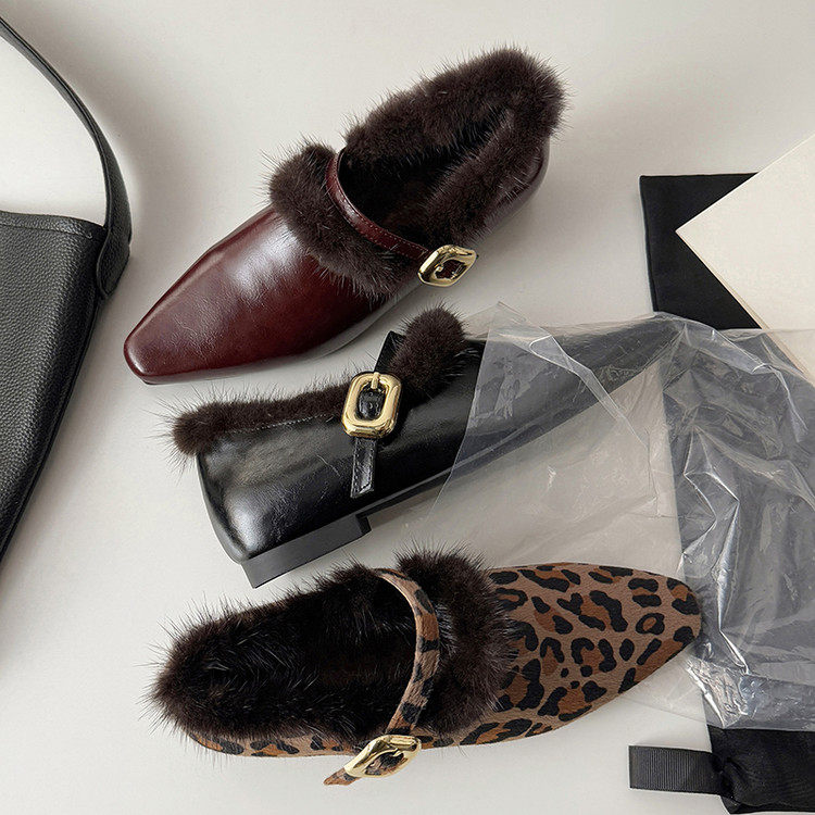 方头内增高TPR(牛筋）胶粘工艺人造短毛绒深口单鞋,淘宝优惠券,粉丝福利购,淘宝优惠卷