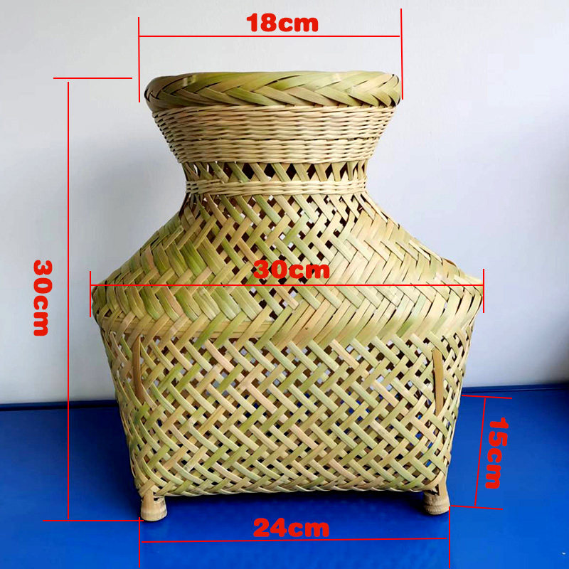 特色谷特产网:鱼篓贵州传统工艺竹制品三穗竹编鱼篓竹篓茶叶篓竹笼芭磊大号包邮