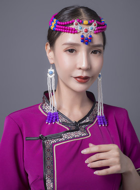 少数民族舞蹈儿童手工发饰新品