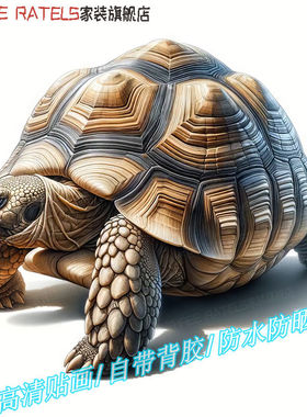 长寿龟乌龟图案3d贴画墙贴冰箱车身自粘贴纸疤痕贴瓷砖贴花装饰画