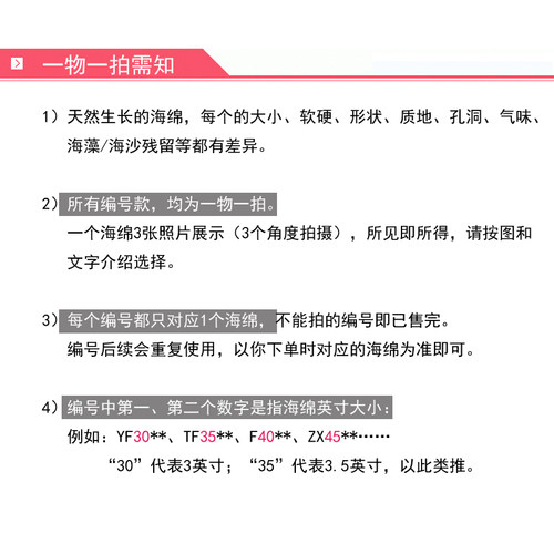 希腊深海天然海藻绵 婴幼儿童宝宝成人洗澡海绵 大尺寸沐浴蜂窝绵 - 图1