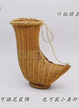 竹寺佬纯手工竹编花瓶摆件