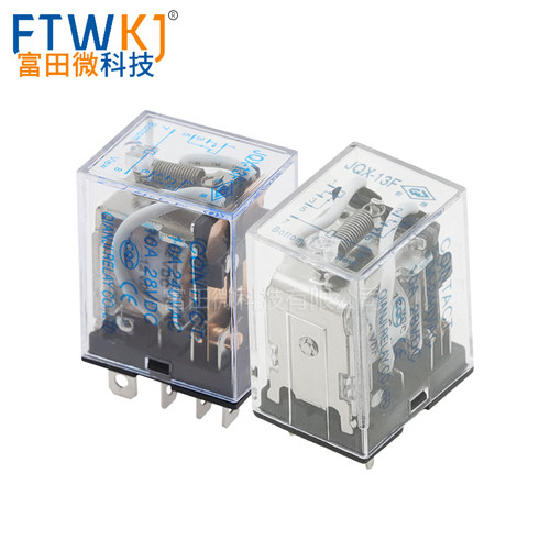 原装前继中间继电器 JQX-13F-DC12V/DC24V-2Z 8脚10A 二开二闭 - 图1
