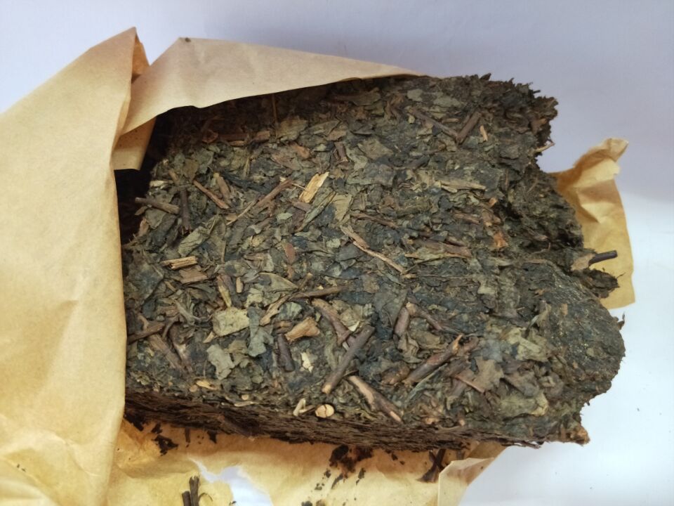 湖南特产安化黑茶白沙溪1953特制茯茶338g2014年 原产地特惠包邮 - 图1