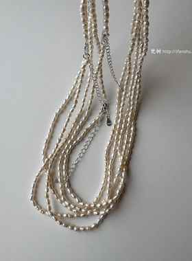 梵树For handmade-《温习》天然淡水珍珠 不规则小米珠项链