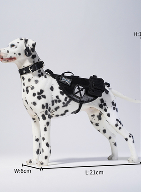 JXK 1/6 官方正品大麦町犬仿真动物模型斑点狗宠物摆件潮玩配兵人