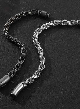 潮人麻花手链复古作旧时尚百搭