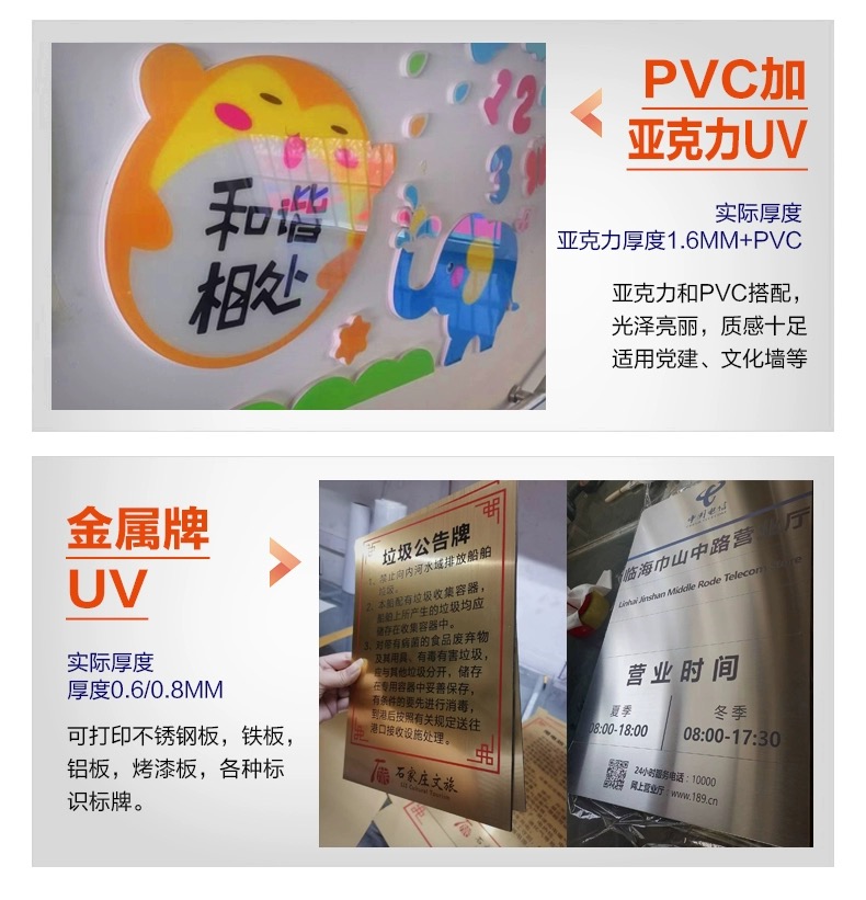 亚克力标识雪弗板PVC板UV党建企业文化墙科室牌UV平板打印定制-图2