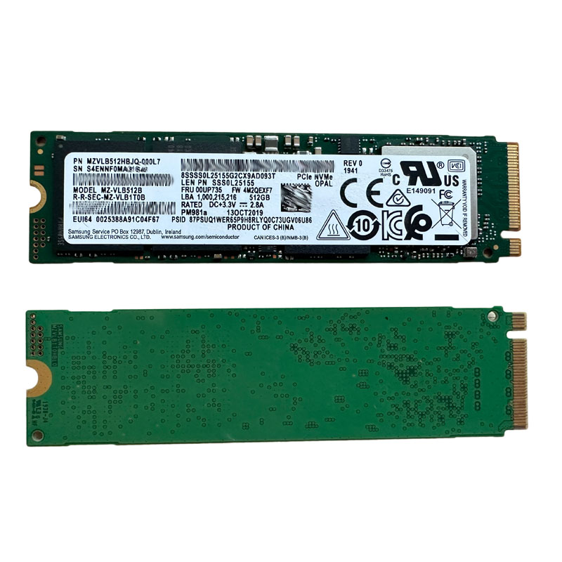 三星PM981a 512G固态硬盘笔记本SSD台式机电脑PCIe NVMe M.2 2280-图0