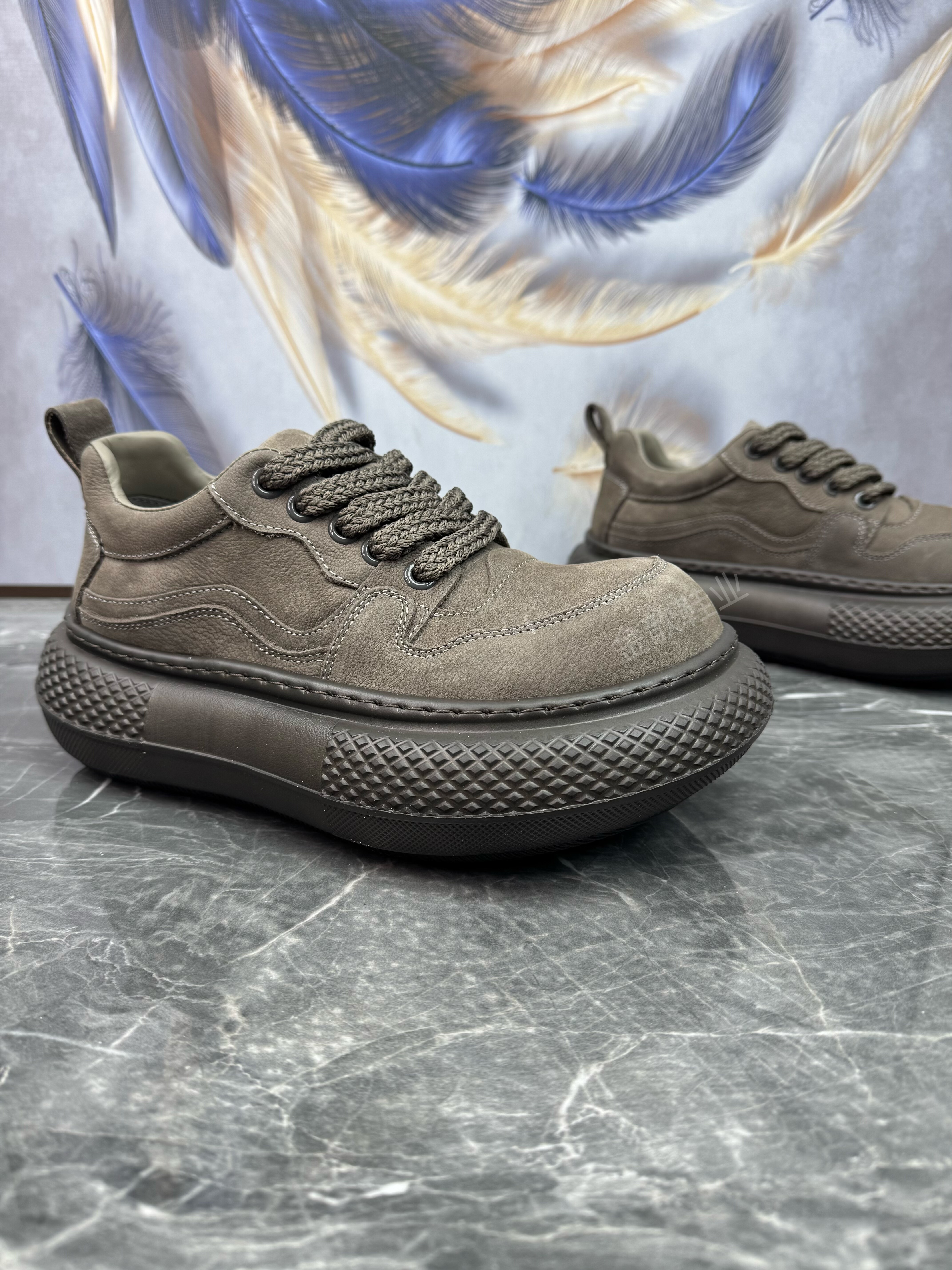 男鞋2026春季新款头层牛皮轻便厚底增高真皮透气潮流休闲大头皮鞋,淘宝优惠券,粉丝福利购,淘宝优惠卷