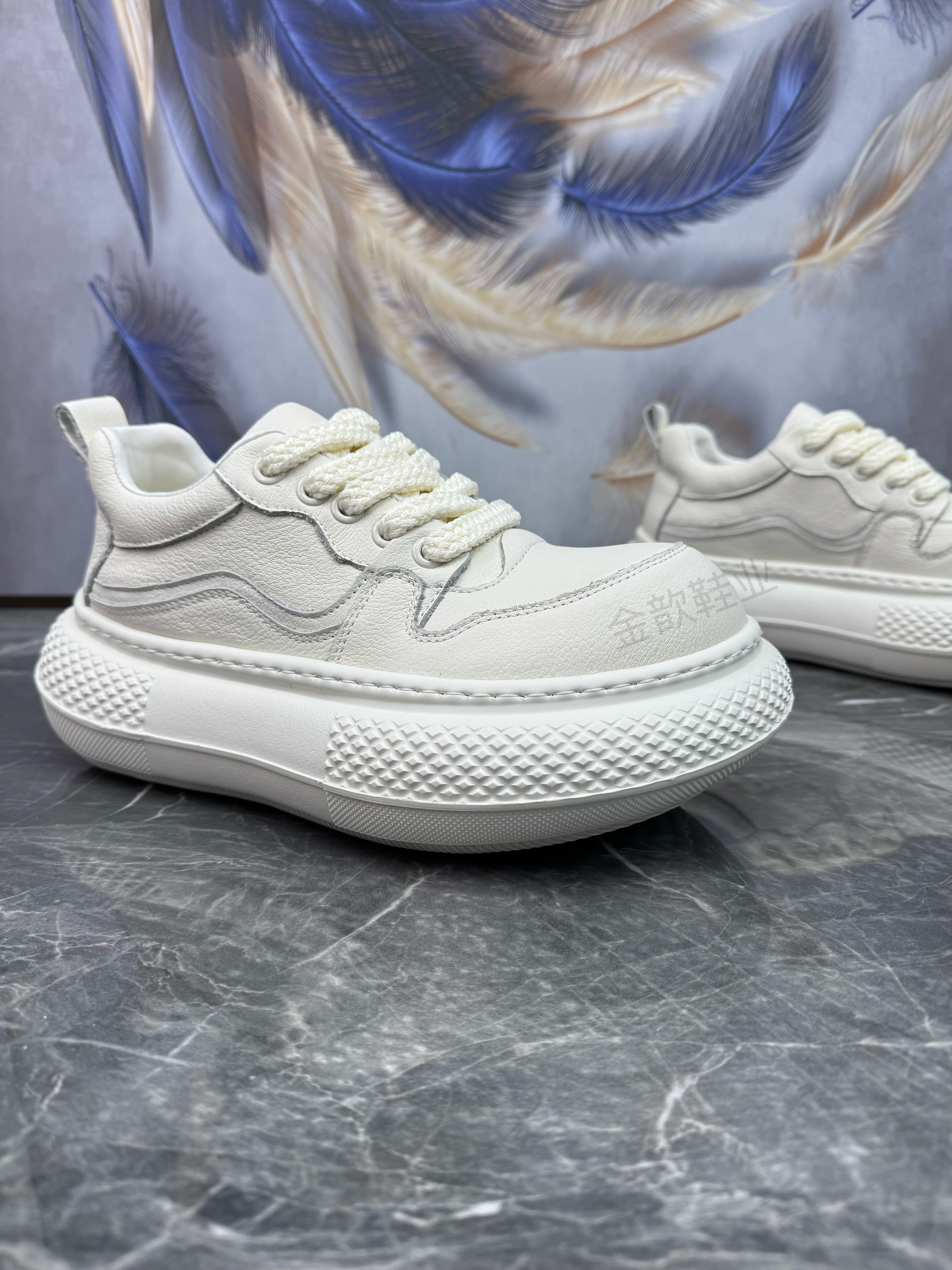 男鞋2026春季新款头层牛皮轻便厚底增高真皮透气潮流休闲大头皮鞋,淘宝优惠券,粉丝福利购,淘宝优惠卷