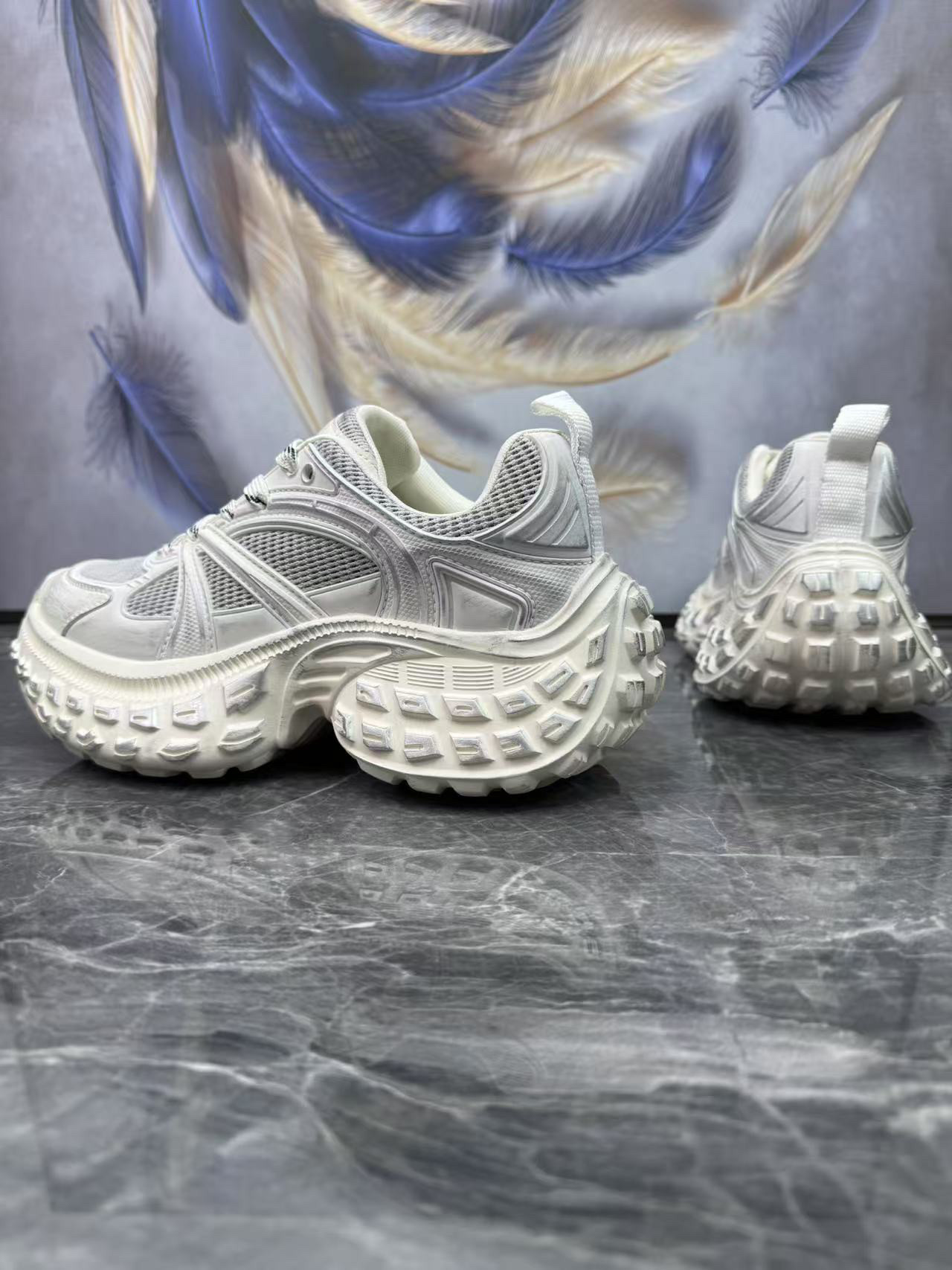 男鞋2025春夏季新款时尚潮牌轻便软底厚底增高网面透气休闲老爹鞋,淘宝优惠券,粉丝福利购,淘宝优惠卷