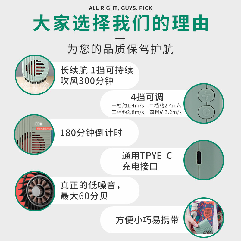 米娅美术生联考吹风机色彩专用风扇艺考风干机水彩水粉颜料吹画吹干机无线静音画画风干器便携可计时夹画板 - 图2