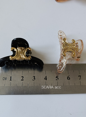 实拍图 4cm  正宗韩国产发饰亚克力小号发抓公主头刘海碎发抓夹