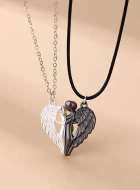 磁吸项链合金吊坠男女通用韩系风