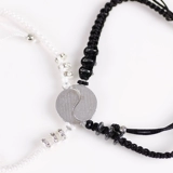 Плетеный браслет для влюбленных, модный аксессуар подходит для мужчин и женщин, китайский стиль