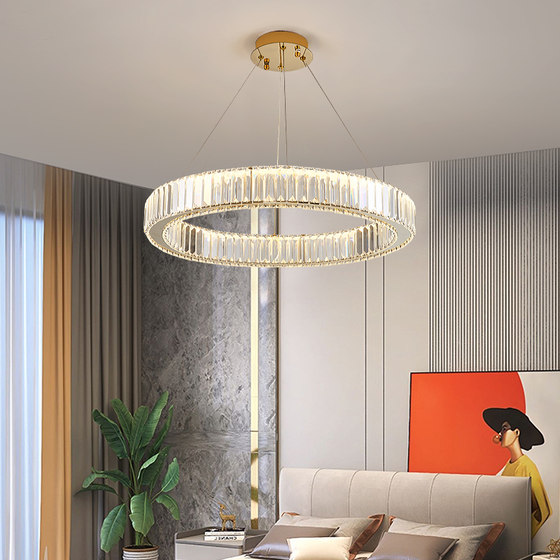 Italian light luxury living room crystal chandelier main dining room lamps