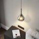 Italian minimalist free lifting bedroom bedside small chandelier