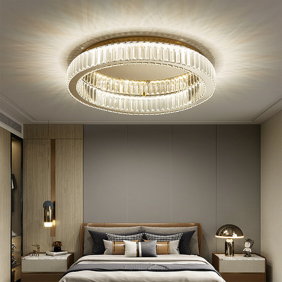 Italian light luxury crystal bedroom ceiling lamp living room lamps