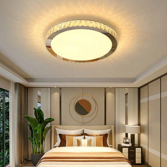 Light luxury crystal ceiling lamp living room dining room master bedroom lamp