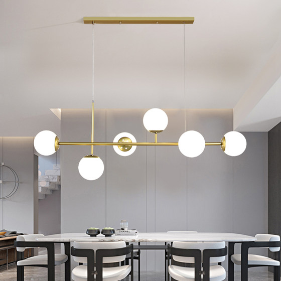 Nordic restaurant chandelier dining room living room magic bean strip light