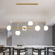 Nordic restaurant chandelier dining room living room magic bean strip light