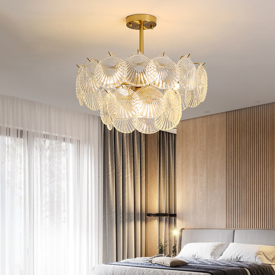 Light luxury French crystal chandelier for living room, master bedroom and dining room