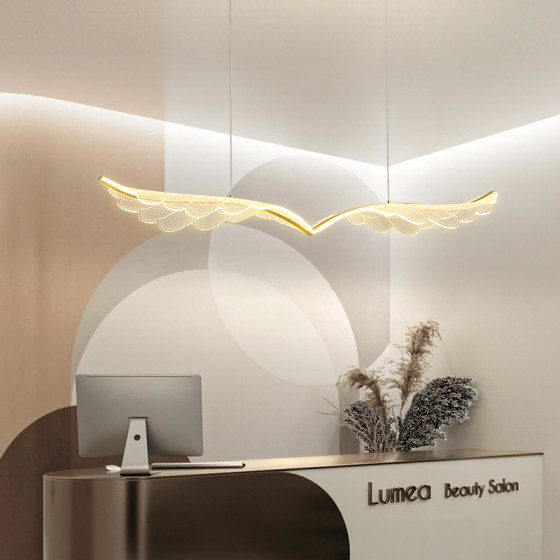 Light luxury post-modern bar table Nordic restaurant chandelier
