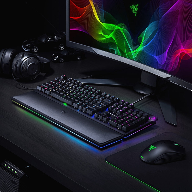 Razer雷蛇键盘猎魂光蛛精英版机械线性光轴无线电竞段落拼色电脑-图2