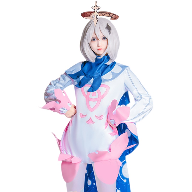 原神cos服派蒙cos服主角旅行者荧cospaly游戏套装服装女假发现货_虎窝淘