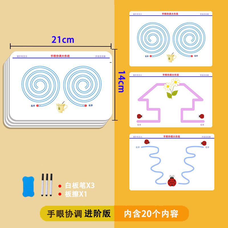 左右脑智力大开发思维训练儿童手眼协调锻炼玩具观察力专注力注意 - 图0