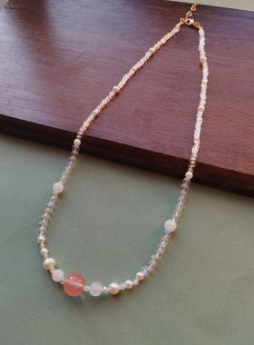 新中式国风珍珠项链珠帘玉幕苏幕遮赵露思同款感锁骨链颈链配饰品