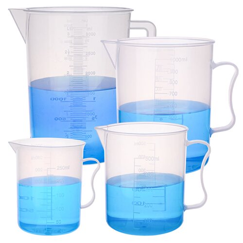 ReLAB塑料量杯250ml500ml1000ml2000ml//5000mlPP带刻度塑料量杯 - 图2