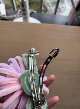 仿绒花大发夹款
