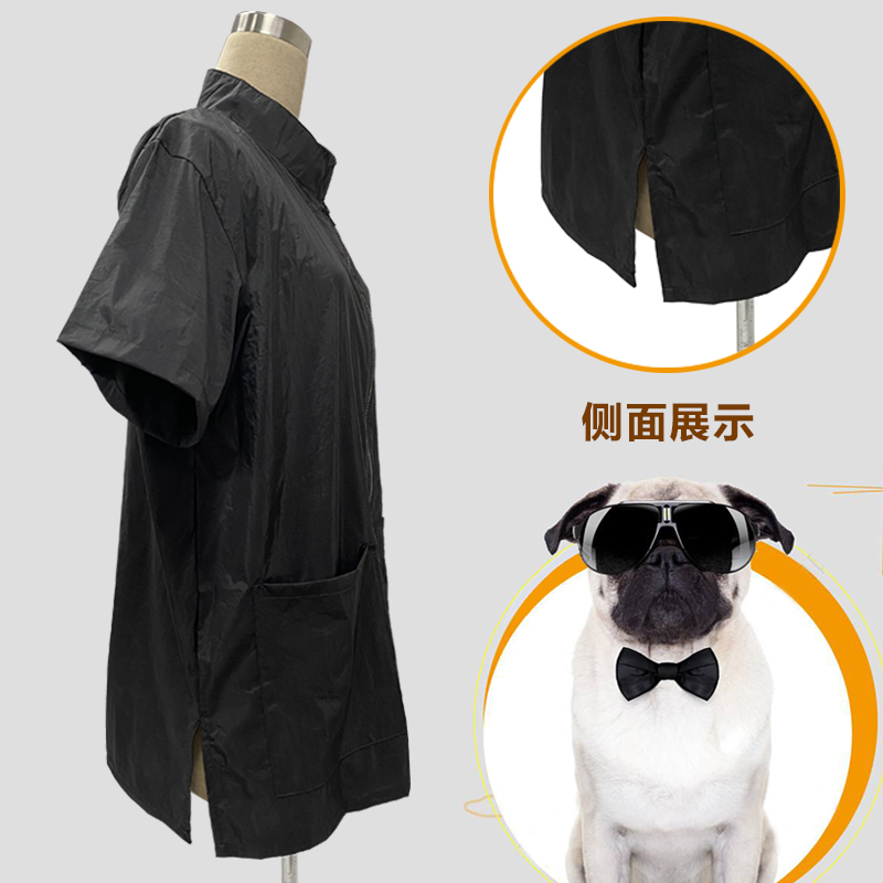 宠物店美容师工作服宠物学校医院长袖工衣猫咪美发技师服防毛防水 - 图2