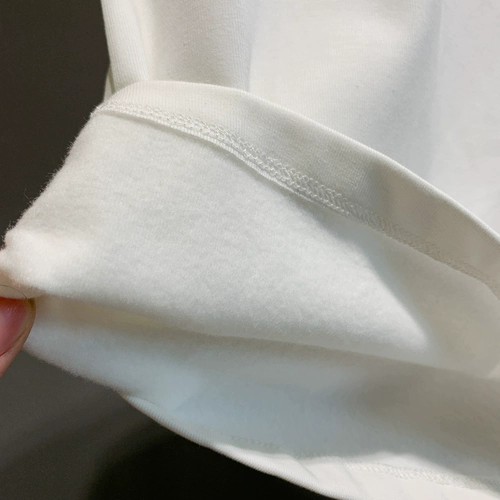 Цветная бархатная базовая приятная телу футболка с коротким рукавом для отдыха, в корейском стиле, высокий воротник