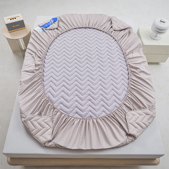 Cotton quilted antibacterial feather velvet mattress and fitted sheet