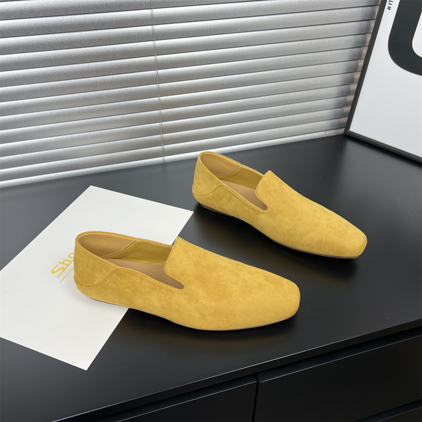 极简风反绒皮乐福鞋女2026春款新款韩版平底懒人一脚蹬舒适休闲鞋,淘宝优惠券,粉丝福利购,淘宝优惠卷