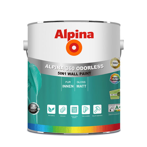 【同城购】阿尔贝娜360系列净味五合一墙面漆5L/18L/17L/19L - 图0