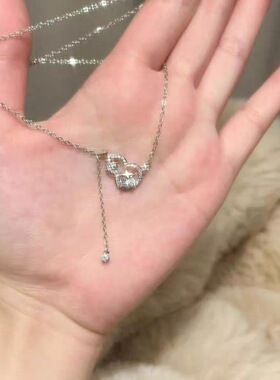 香港流苏福禄s999纯银项链女轻奢小众设计高级感锁骨链送生日礼物