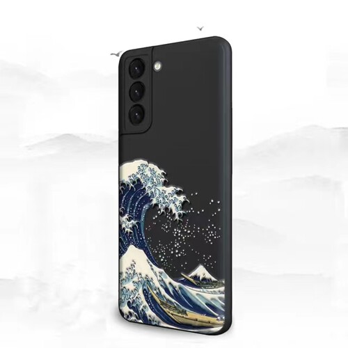 国潮浮雕适用于Google pixel10proXL/9pro浮雕手机壳浮世绘谷歌10A/9A软壳海浪9proXL全包Pixel7仙鹤Pixel8A - 图1