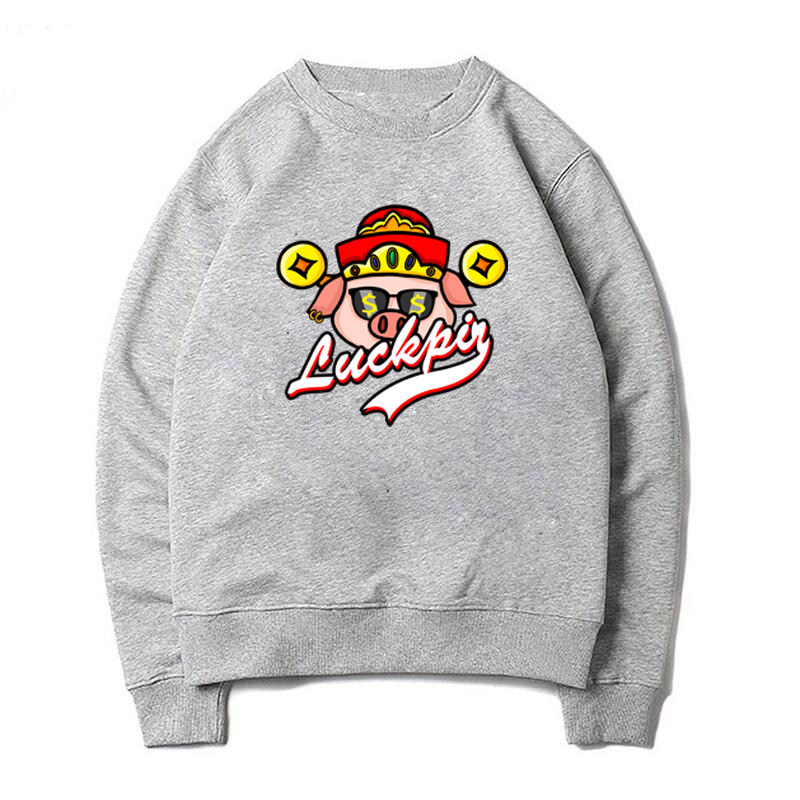 猪年本命年大红色2019新年圆领卫衣 品衣传奇卫衣