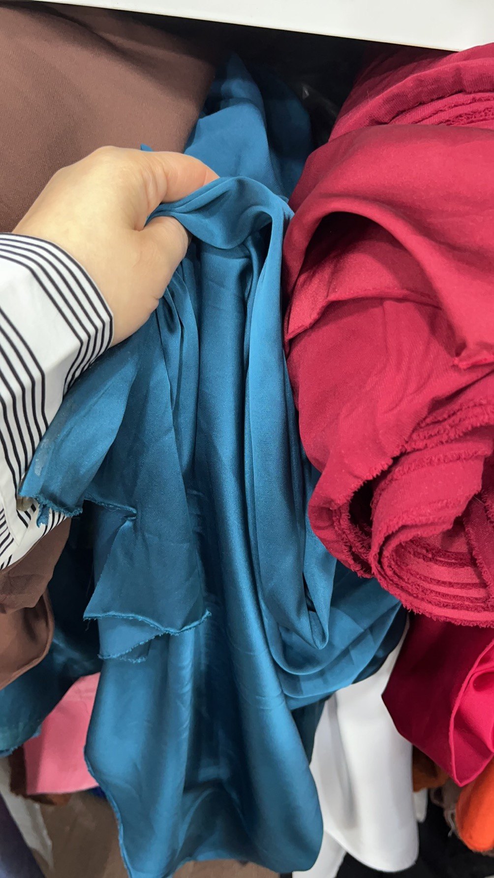 一米价 弹力里子布超柔雪纺缎布料面料里布旗袍包边布仿真丝缎,淘宝优惠券,粉丝福利购,淘宝优惠卷