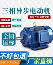 Three-phase asynchronous motor 1 1 1 1 5 2 2 3 4 5 5 7 5KW380v Full copper motor kilowatts motors