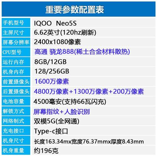 vivo iQOO Neo5S 双模5G 骁龙870 全网通高清拍照 游戏电竞手机 - 图0