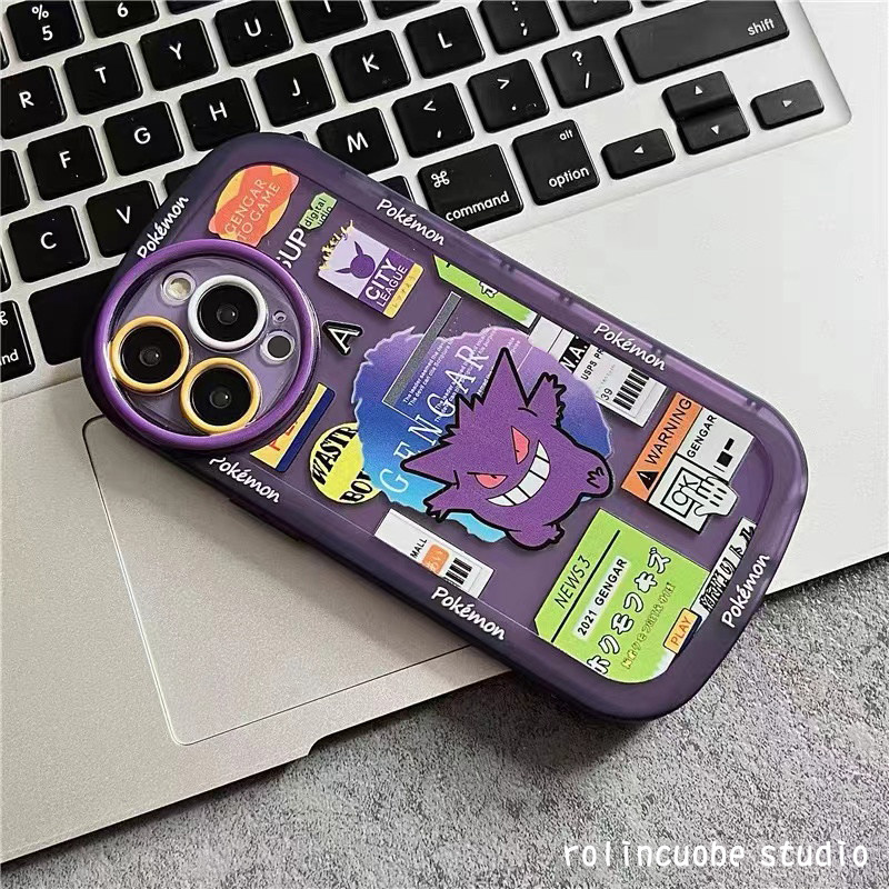 潮牌紫色耿鬼标签华为nova10手机壳 龙龙数码配件手机保护套/壳