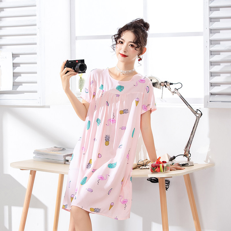 睡裙女甜美可爱学生睡衣女士宽松 羽艺睡裙